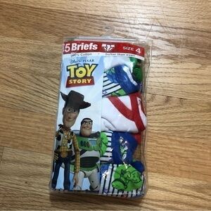 Toy Story Briefs Underwear NEW Sz 4 Kids Boys Woody Buzz